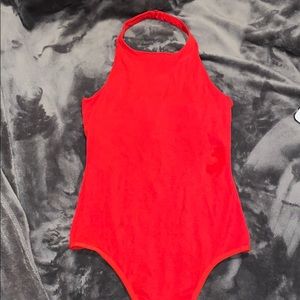 Aritzia Red Halter Bodysuit!